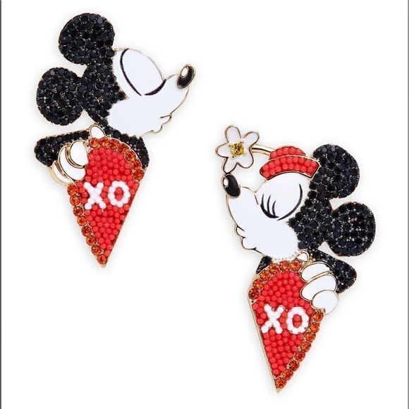 NIB Disney Mickey and Minnie Mouse Pavé Earrings by BaubleBar - Picture 2 of 4